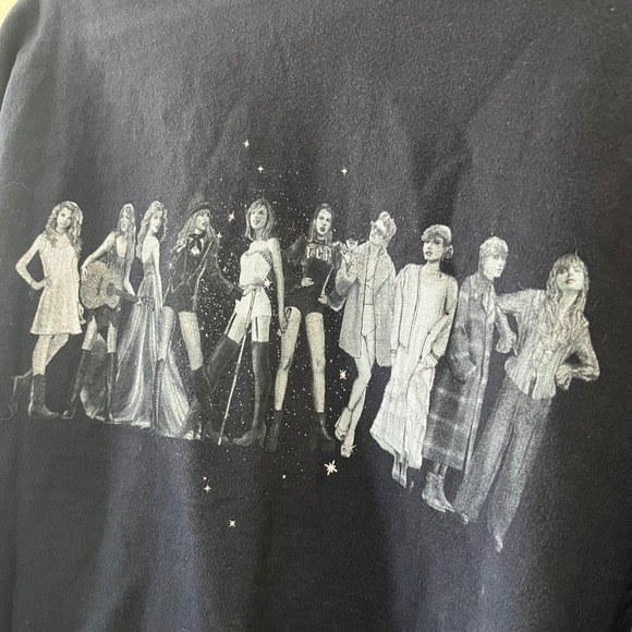 Taylor Swift Midnights Era Tour Crewneck Sweatshirt Blue Women's Large - Picture 3 of 7